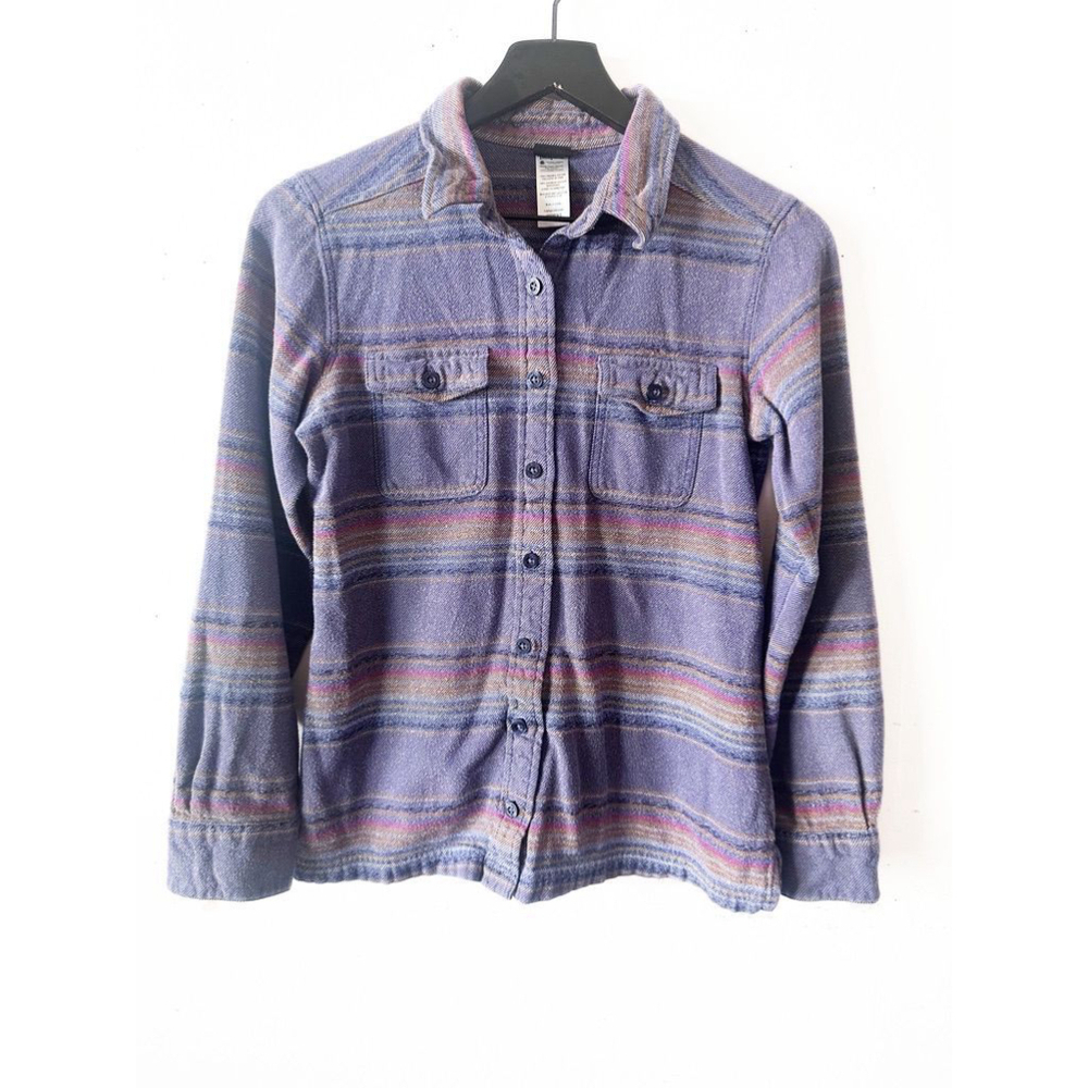 Patagonia Purple Striped Button-Down Shirt